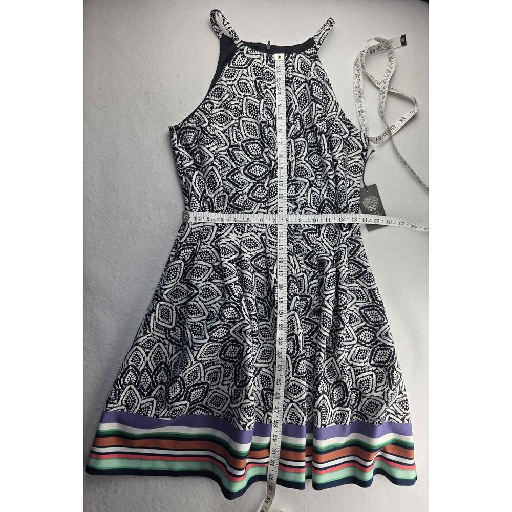 Vince Camuto Halter Multi Colored Mini Dress Size 8 NWT - Picture 3 of 13